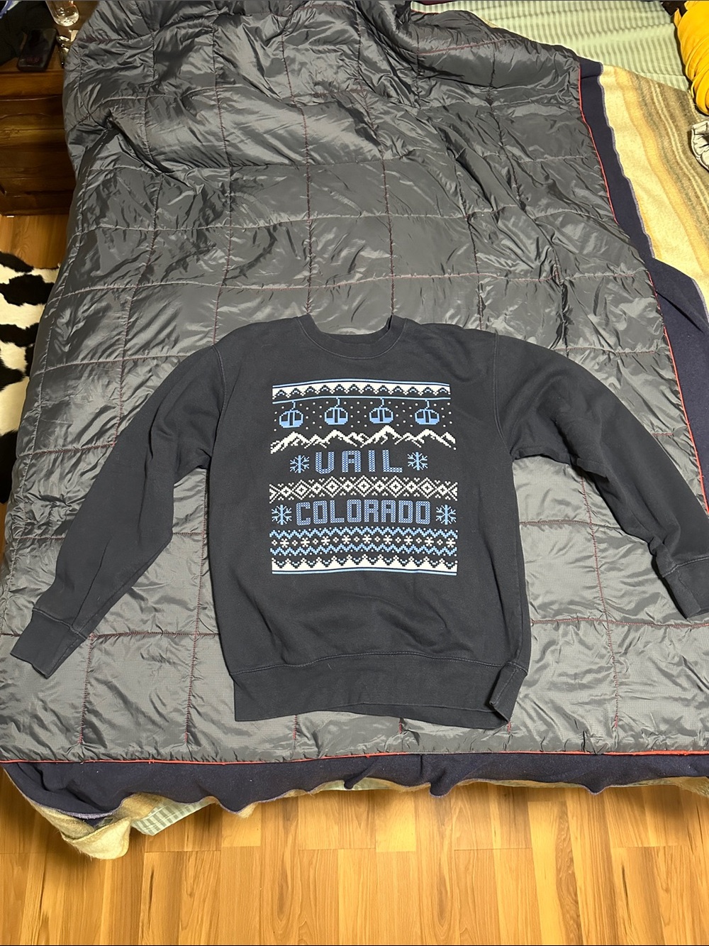 Colorado Graphic Navy Blue Crewneck Sweatshirt